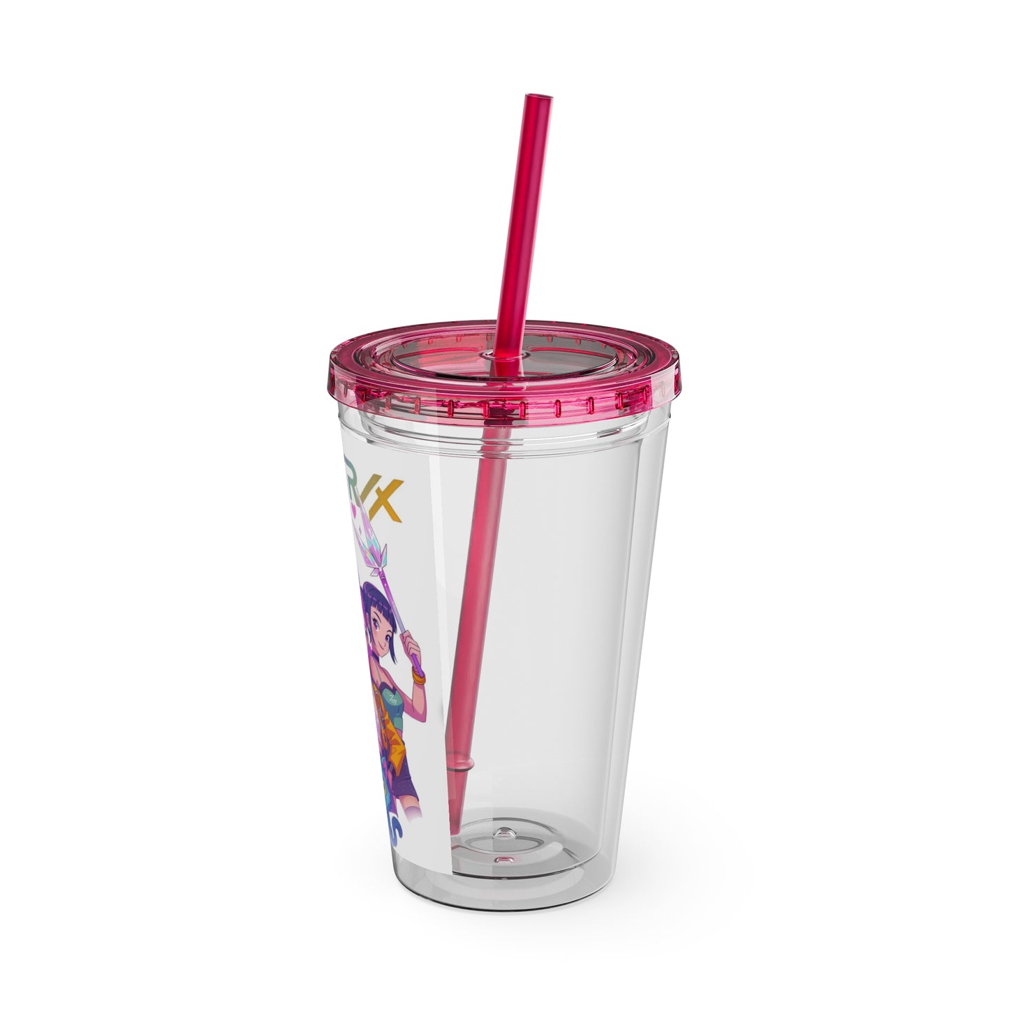 Hunter X-Inspired 16oz Character Tumbler with Straw — Anime Girls & Mascot Design